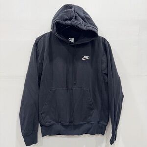 Nike Men’s Club Fleece Pullover Hoodie Black Small Casual Comfy